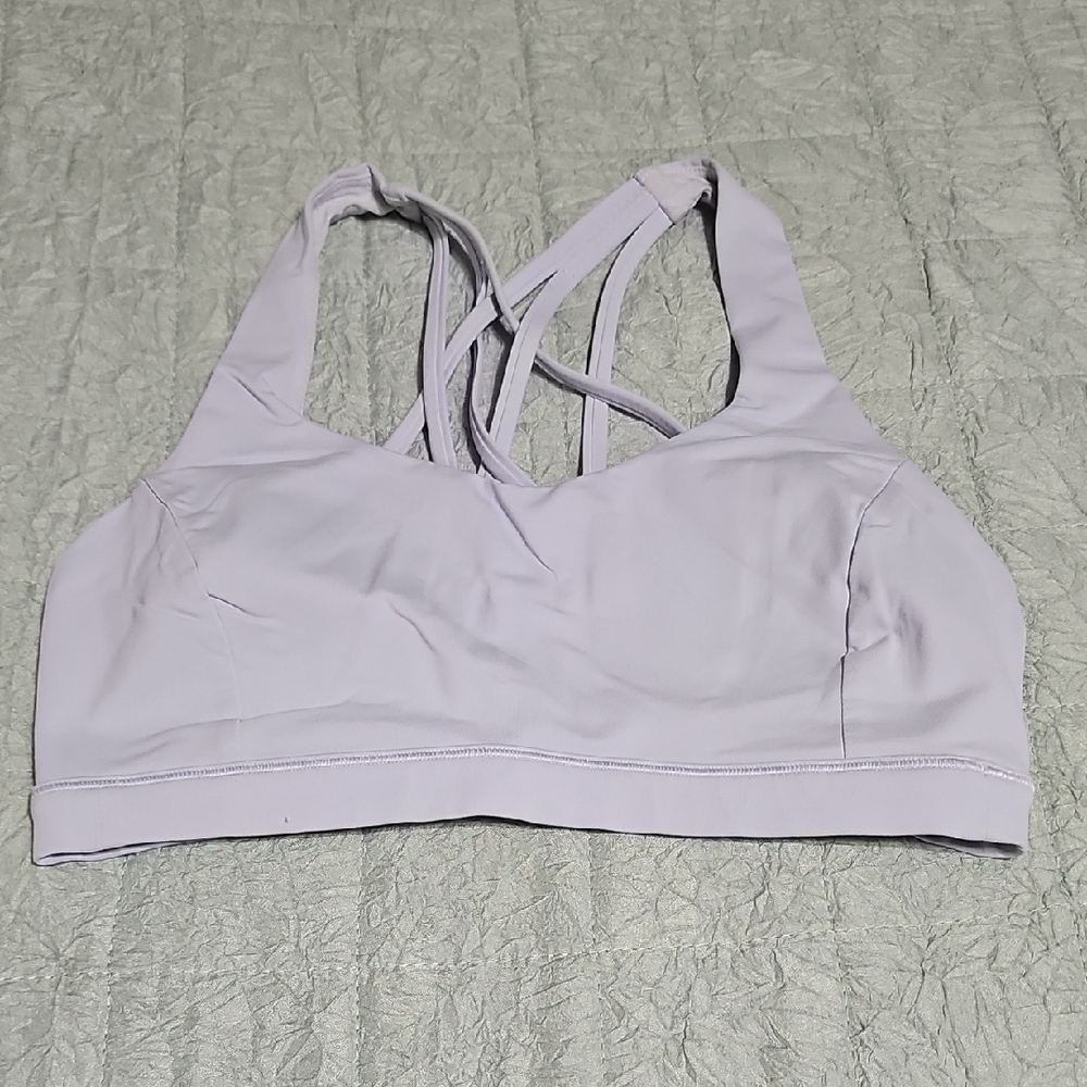 lululemon athletica Light Lavender Strappy Sports Bra